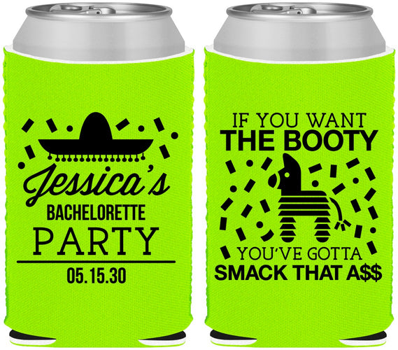 Custom Bachelorette Neoprene Can Coolers - Smack That Ass | 60192