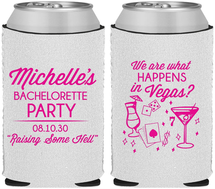 Custom Bachelorette Neoprene Can Coolers - Las Vegas | 60199