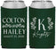 Custom Wedding Neoprene Can Coolers - Monogram | 800