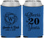 Custom Anniversary Neoprene Can Coolers - Cheers To 20 Years | 80001