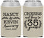 Custom Anniversary Neoprene Can Coolers - Cheers To 35 Years | 80004