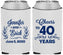 Custom Anniversary Neoprene Can Coolers - Cheers To 40 Years | 80005