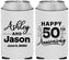 Custom Anniversary Neoprene Can Coolers - 50th Wedding | 80007