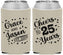 Custom Anniversary Neoprene Can Coolers - Cheers To 25 Years | 80012