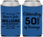 Custom Anniversary Neoprene Can Coolers - 50 Years Of Marriage | 80017