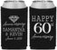 Custom Anniversary Neoprene Can Coolers - 60th Wedding | 80019