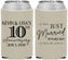 Custom Anniversary Neoprene Can Coolers - 10 Years Down | 80020