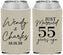Custom Anniversary Neoprene Can Coolers - Just Married 55 Years Ago | 80028