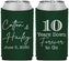 Custom Anniversary Neoprene Can Coolers - Just Married 10 Years Ago | 80030