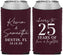 Custom Anniversary Neoprene Can Coolers - 25 Years Of Marriage | 80032