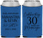 Custom Anniversary Neoprene Can Coolers - 30 Years Of Marriage | 80033