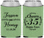 Custom Anniversary Neoprene Can Coolers - Cheers To 35 Years | 80034