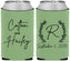 Custom Wedding Neoprene Can Coolers - Monogram | 803