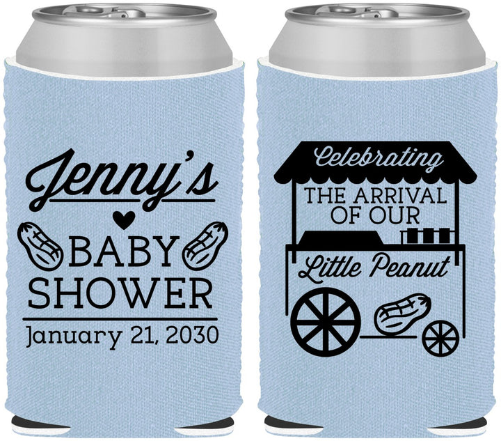 Custom Baby Shower Neoprene Can Coolers - Little Peanut | 90030