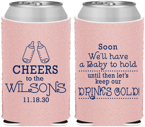 Custom Baby Shower Neoprene Can Coolers - Cheers Bottle | 90031