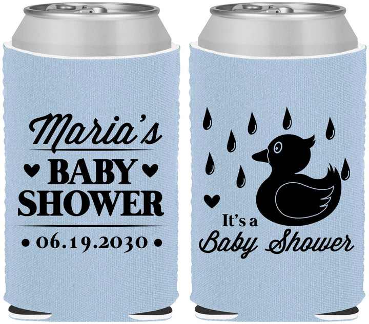Custom Baby Shower Neoprene Can Coolers - Duckling | 90047