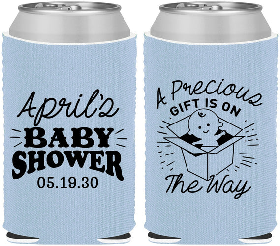Custom Baby Shower Neoprene Can Coolers - Precious Gift | 90057