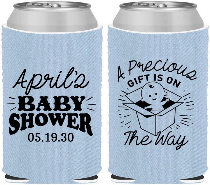 Custom Baby Shower Neoprene Can Coolers - Precious Gift | 90057
