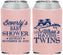 Custom Baby Shower Neoprene Can Coolers - Twins Baby Owls | 90074