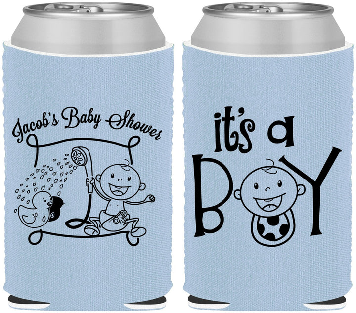 Custom Baby Shower Neoprene Can Coolers - It’s A Boy | 90076