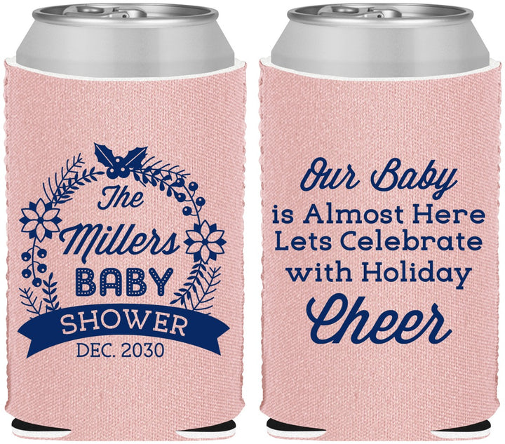 Custom Baby Shower Neoprene Can Coolers - Holiday | 90086