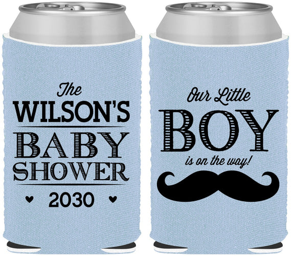 Custom Baby Shower Neoprene Can Coolers - Little Boy | 90092