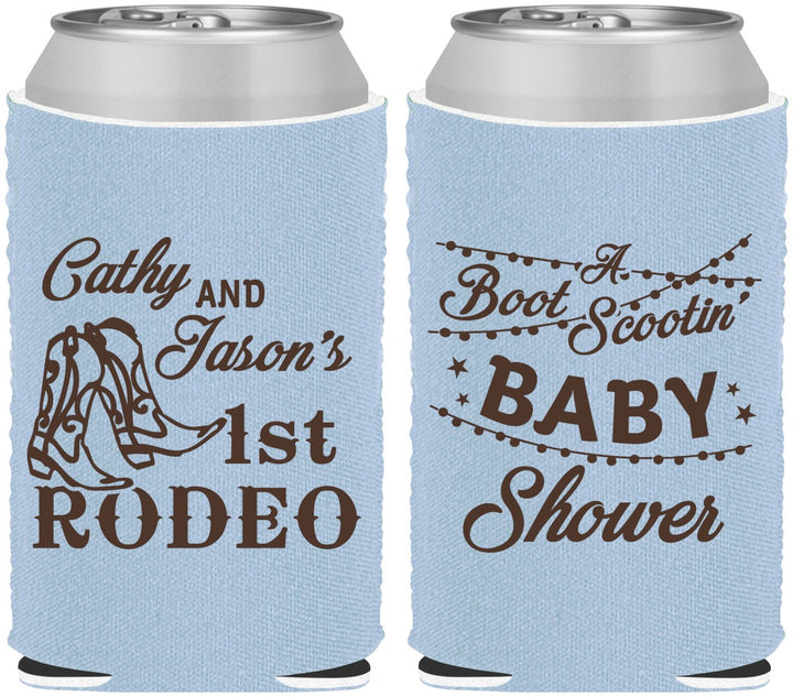 Custom Baby Shower Neoprene Can Coolers - Rodeo Boot Scootin | 90103
