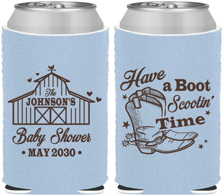 Custom Baby Shower Neoprene Can Coolers - Farm Country | 90107