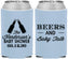 Custom Baby Shower Neoprene Can Coolers - Beers And Baby Talk | 90117
