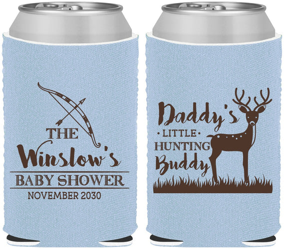 Custom Baby Shower Neoprene Can Coolers - Hunting Buddy | 90127