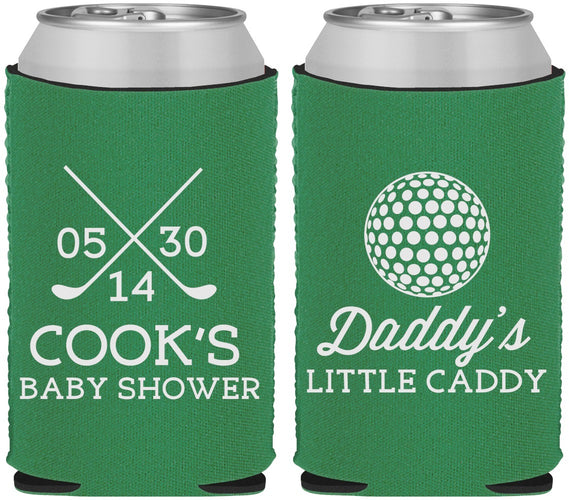 Custom Baby Shower Neoprene Can Coolers - Golf Little Caddy | 90135