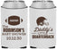 Custom Baby Shower Neoprene Can Coolers - Football Little Quarterback | 90138
