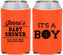 Custom Baby Shower Neoprene Can Coolers - Basketball Its A Boy | 90144