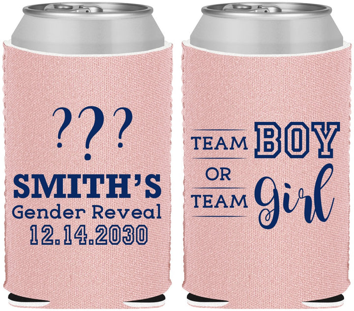 Custom Baby Shower Neoprene Can Coolers - Gender Reveal | 90150