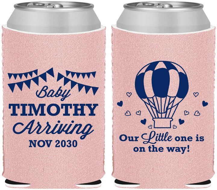 Custom Baby Shower Neoprene Can Coolers - Hot Air Balloon | 90162