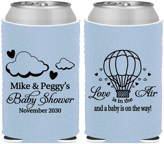 Custom Baby Shower Neoprene Can Coolers - Love Is In The Air | 90163