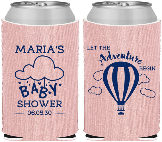 Custom Baby Shower Neoprene Can Coolers - Hot Air Balloon | 90164
