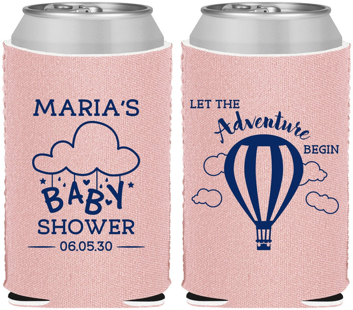 Custom Baby Shower Neoprene Can Coolers - Hot Air Balloon | 90164