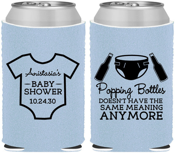 Custom Baby Shower Neoprene Can Coolers - Popping Bottles | 90169