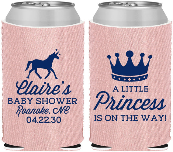 Custom Baby Shower Neoprene Can Coolers - Little Princess | 90174