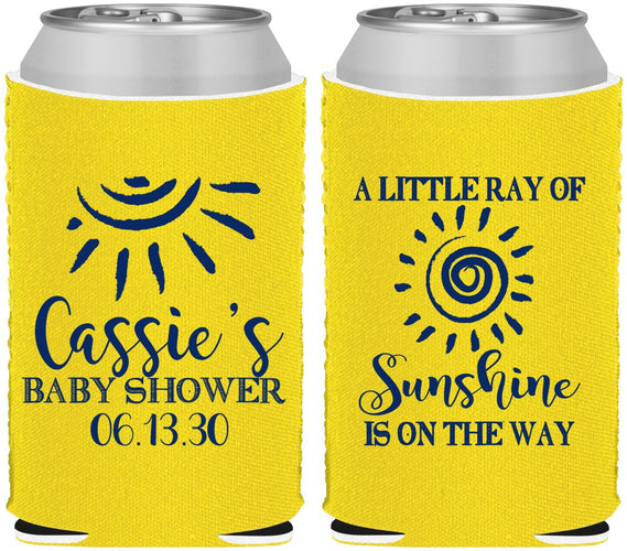 Custom Baby Shower Neoprene Can Coolers - Sunshine | 90179