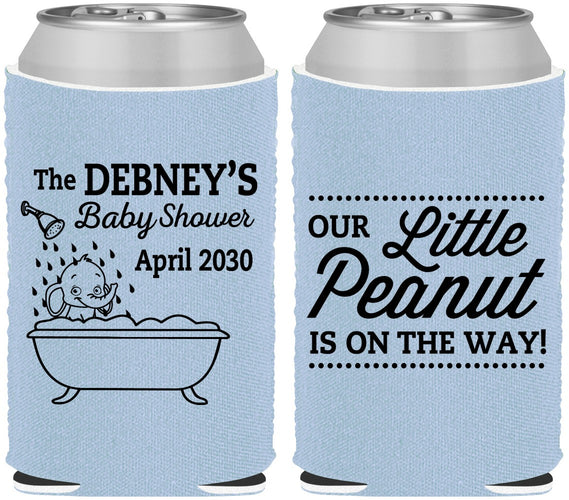 Custom Baby Shower Neoprene Can Coolers - Little Peanut | 90180