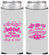 Custom Bridal Shower Neoprene Slim Can Coolers - Love Is Blooming | 100007