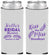 Custom Bridal Shower Neoprene Slim Can Coolers - Kiss The Miss Goodbye | 100010