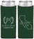 Custom Wedding Neoprene Slim Can Coolers - California | 104