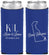 Custom Wedding Neoprene Slim Can Coolers - Delaware | 107