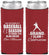 Custom Bar Mitzvah Neoprene Slim Can Coolers - 13th Birthday Baseball | 110004