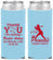 Custom Bat Mitzvah Neoprene Slim Can Coolers - 12th Birthday Softball | 120011