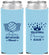 Custom Bat Mitzvah Neoprene Slim Can Coolers - 12th Birthday Volleyball | 120015