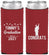Custom Graduation Neoprene Slim Can Coolers - Class Of 2027 Congrats | 130046